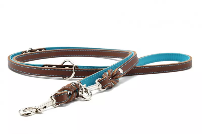 Maul Lederleine Klassik Premium mokka-petrol 2m / 15mm